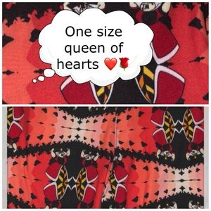 Lularoe OS Disney Alice in Wonderland Queen of ❤️